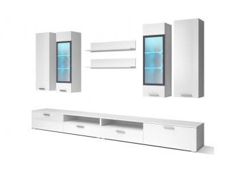 Meblościanka Sarah Duża Biały Połysk