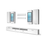 Meblościanka Sarah Duża Biały Połysk