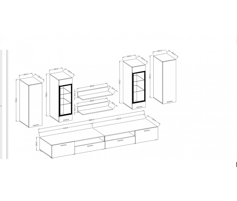 Meblościanka Sarah Duża San Remo