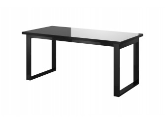 Stół rozkładany Helio 92 Czarny/Czarne Szkło