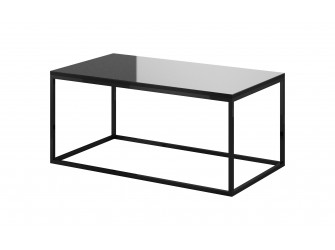 Stolik Kawowy Helio 99 Czarny/Czarne Szkło