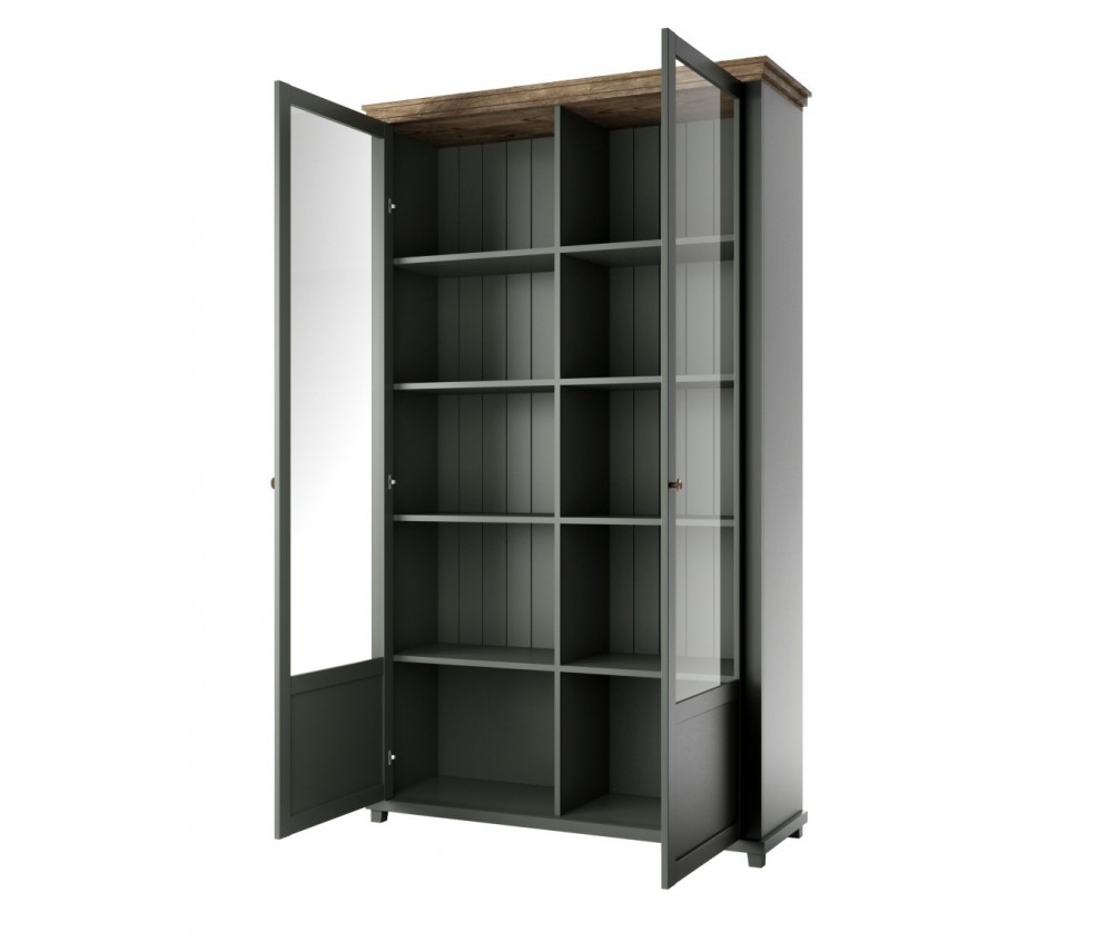 Witryna 2D Evora Zielony/Dąb Lefkas