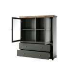 Komoda 2D2S 46 Evora Zielony/Dąb Lefkas