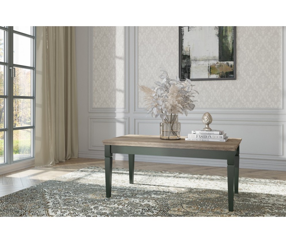 Stolik Kawowy 99 Evora Zielony/Dąb Lefkas