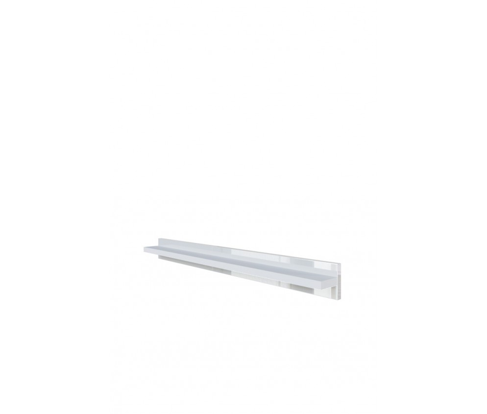 Meblościanka BOXING 1 Biały Połysk/Czarny Połysk