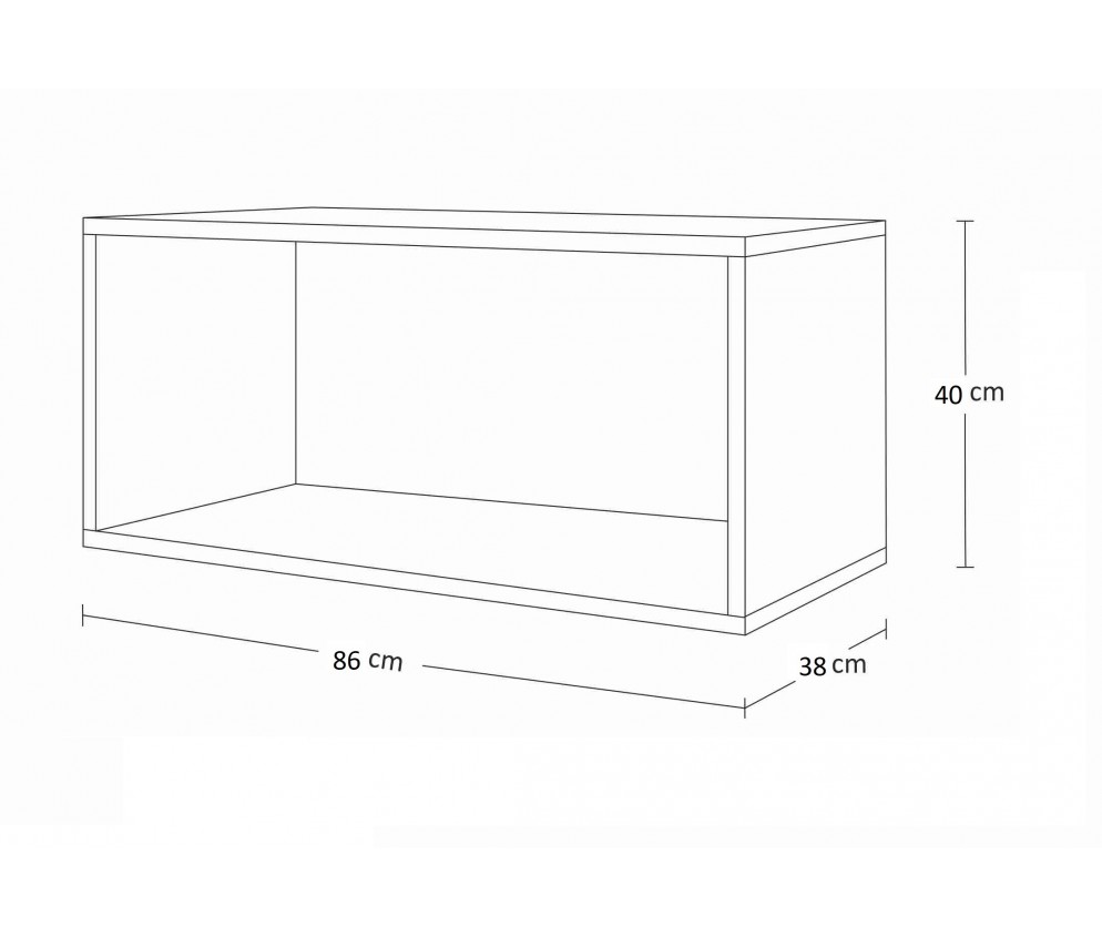 Meblościanka BOXING 5 Biały Połysk/Czarny Połysk