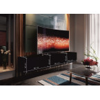 Meblościanka BOXING 14 Biały Połysk/Czarny Połysk