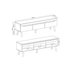 Szafka NRTV160 Norge Biały Połysk