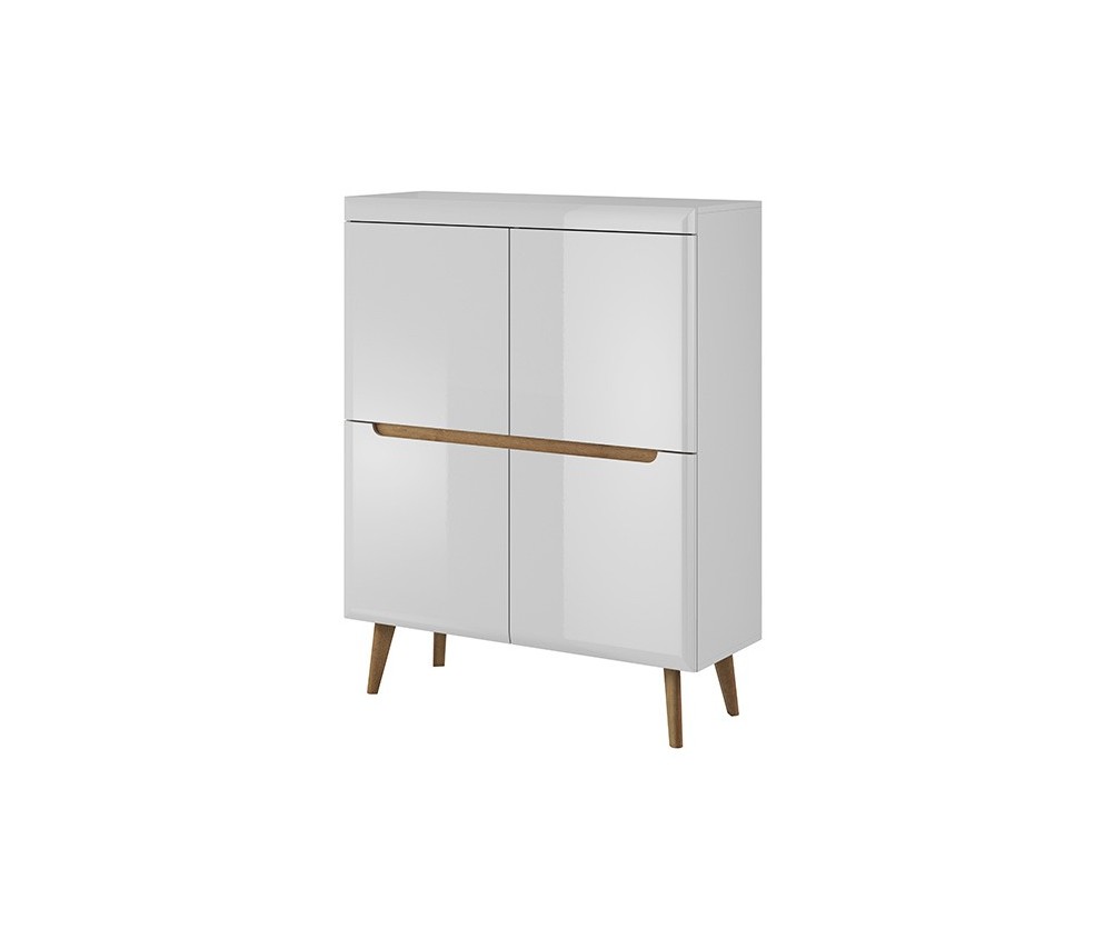 Komoda Norge NK107 Biały Połysk