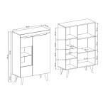 Witryna Norge NWT90 Biały Połysk