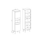 Witryna Norge NWT53 Dąb Artisan