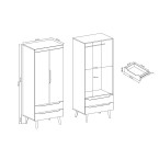 Szafa Norge NSZ80 Dąb Artisan