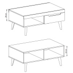 Ława Norge NL107 Dąb Artisan