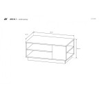 Stolik Kawowy Coro Artisan/Grafit