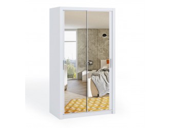 Szafa Przesuwna Lakas 120 Z Lustrami Biała