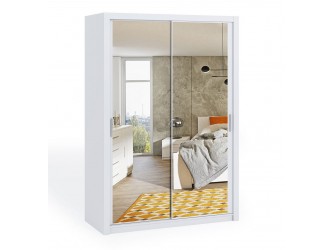 Szafa Przesuwna Lakas 150 Z Lustrami Biała