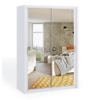 Szafa Przesuwna Lakas 150 Z Lustrami Biała