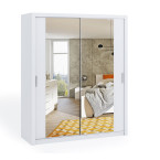 Szafa Przesuwna Lakas 180 Z Lustrami Biała