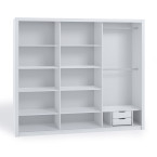 Szafa Przesuwna Lakas 250 Z Lustrem Biała