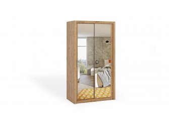 Szafa Przesuwna Lakas 120 Z Lustrami Dąb Artisan