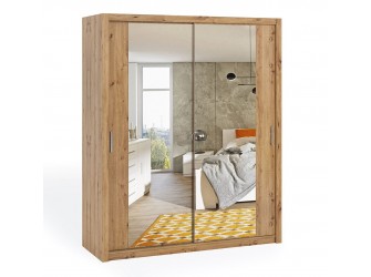 Szafa Przesuwna Lakas 180 Z Lustrami Dąb Artisan