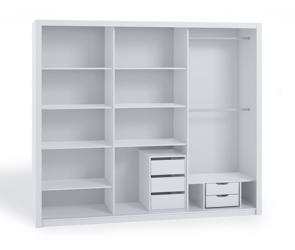 Szafa Przesuwna Lakas 250 Z Lustrem Dąb Artisan