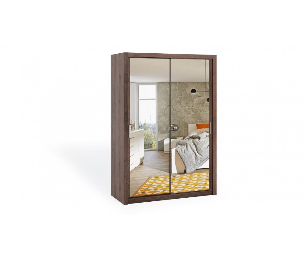 Szafa Przesuwna Lakas 150 Z Lustrami Dąb Monastery