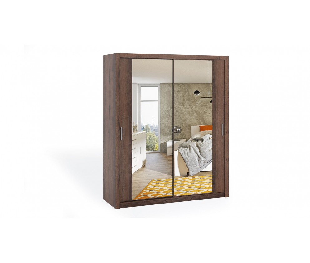 Szafa Przesuwna Lakas 180 Z Lustrami Dąb Monastery