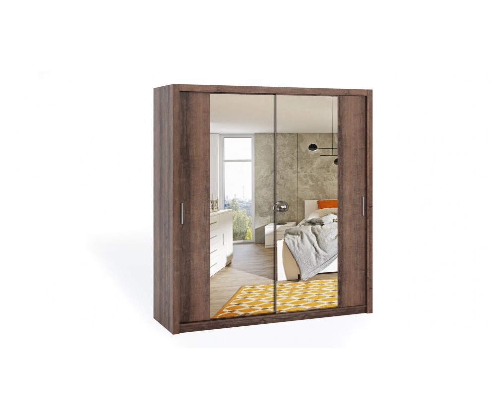 Szafa Przesuwna Lakas 200 Z Lustrami Dąb Monastery