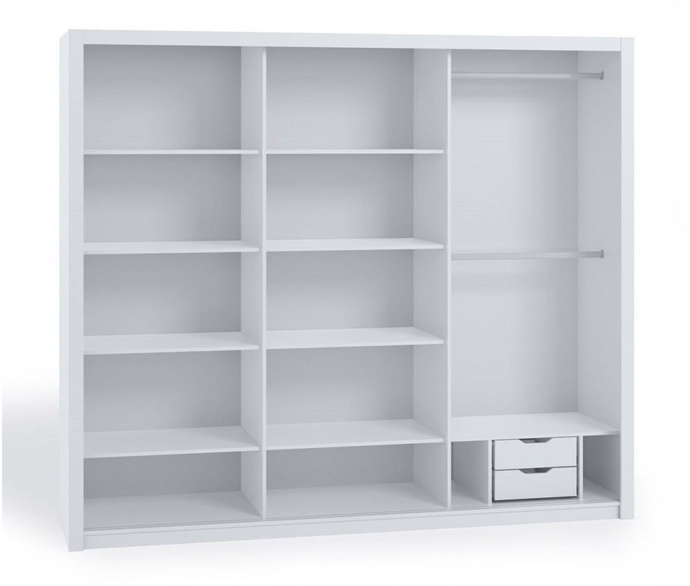 Szafa Przesuwna Lakas 250 Z Lustrem Dąb Monastery