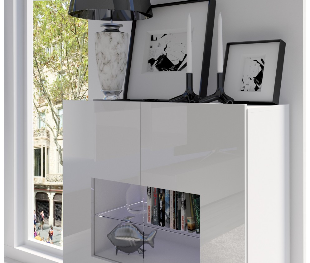 Komoda 2D Rossi Połysk 3 kolory