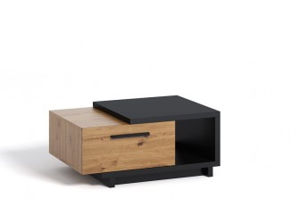 Ława Ive 90 Czarny Mat/Dąb Artisan