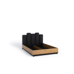 Łóżko Ive 160x200 Czarny Mat/Dąb Artisan