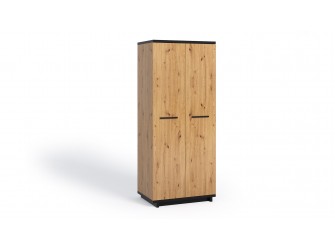 Szafa Ive 2D Czarny Mat/Dąb Artisan