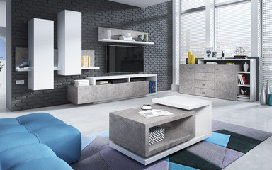 System Tabo Biały/Beton