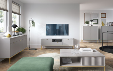 System Viva Szary mat/Złoty stelaż