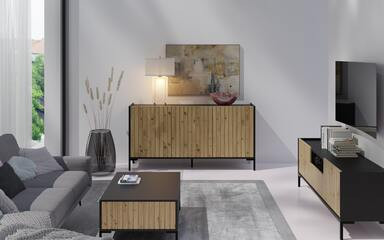 System Alabama CZARNY/DĄB ARTISAN